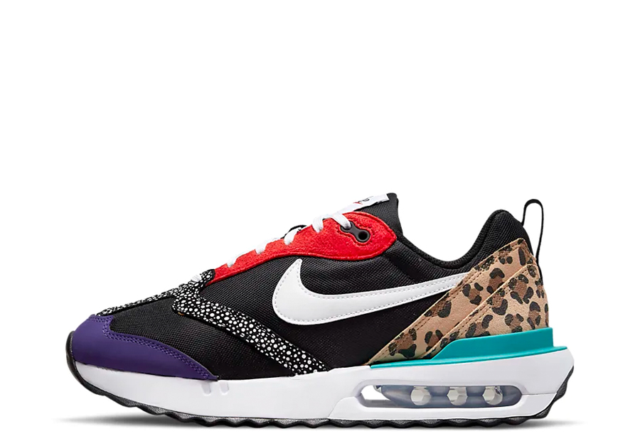 Nike Air Max Dawn SE WMNS Black Safari Mix (2022) BLACK/HABANERO RED/ELECTRO PURPLE/WHITE sneaker – authenticated on KLEKT
