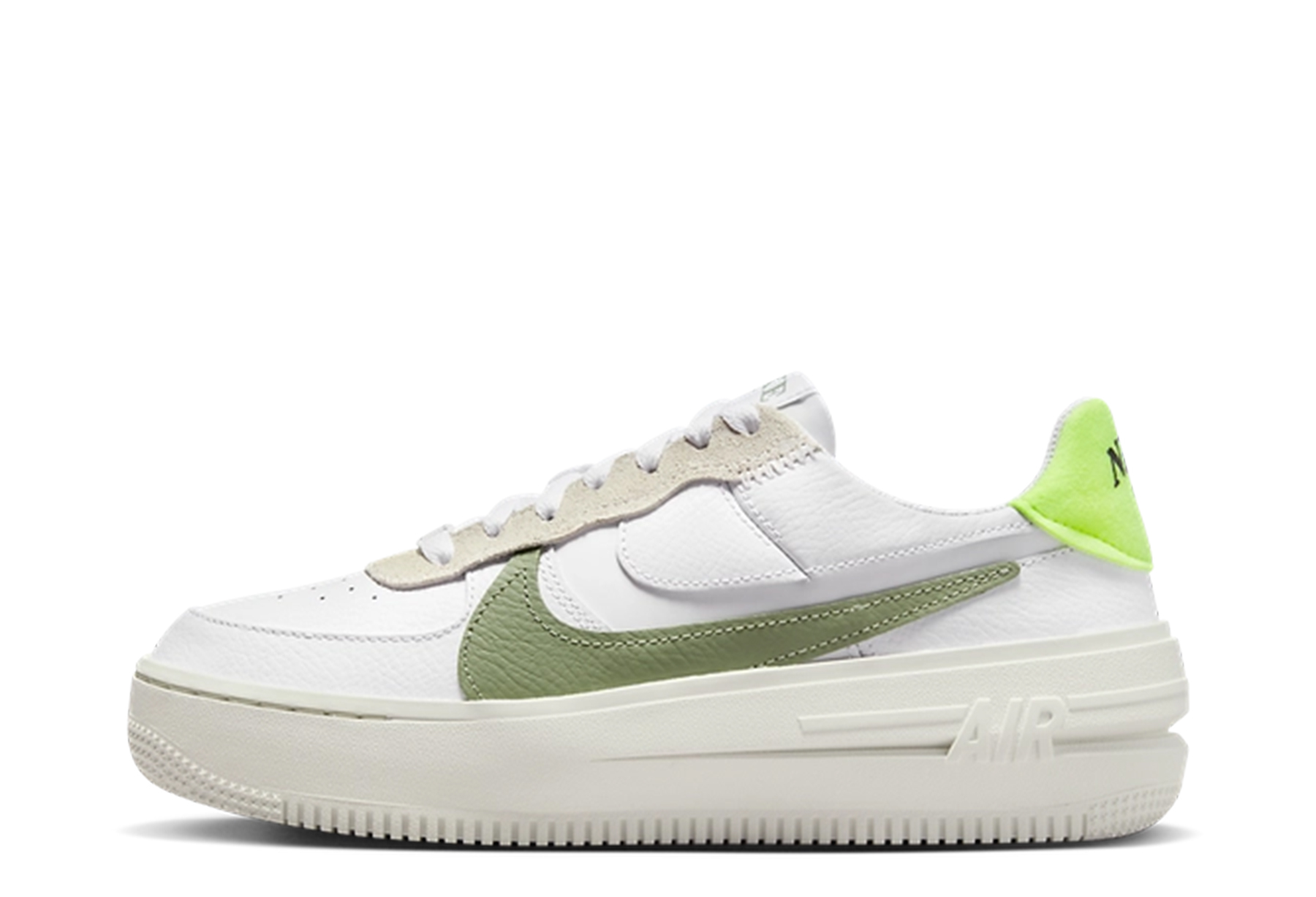 Nike Air Force 1 PLT.AF.ORM WMNS 'Oil Green' (2023) White/Sail/Volt/Oil Green sneaker – authenticated on KLEKT
