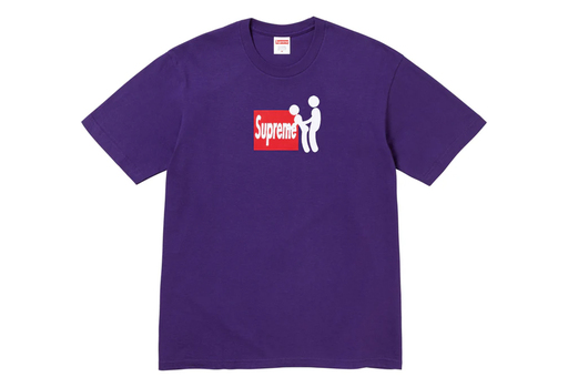Supreme Stick Tee 'Purple' (FW25) – authenticated on KLEKT