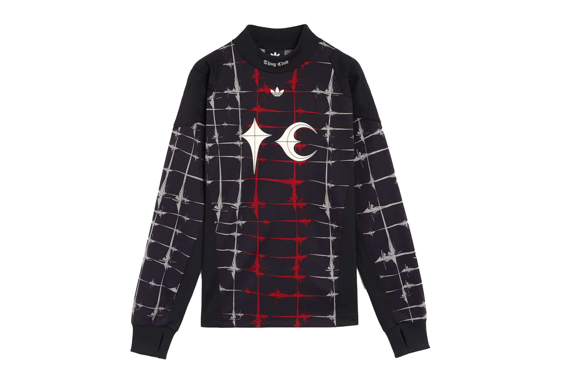 Adidas Originals x Thug Club Goalie Graphic Long-Sleeved Relaxed Men's Jersey T-Shirt 'Black' (2026) BLACK sneaker – authenticated on KLEKT