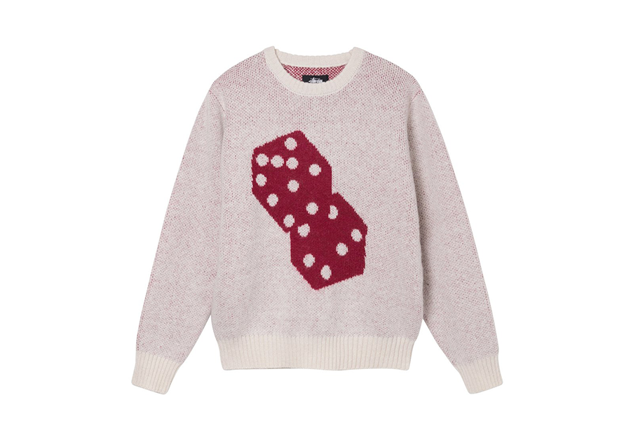 Stussy Dice Mohair Sweater Bone (FW21) BONE sneaker – authenticated on KLEKT