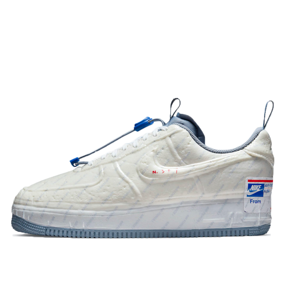 Nike Air Force 1 Experimental Postal Ghost (2021) WHITE/GHOST/ASHEN SLATE/GAME ROAYL sneaker – authenticated on KLEKT