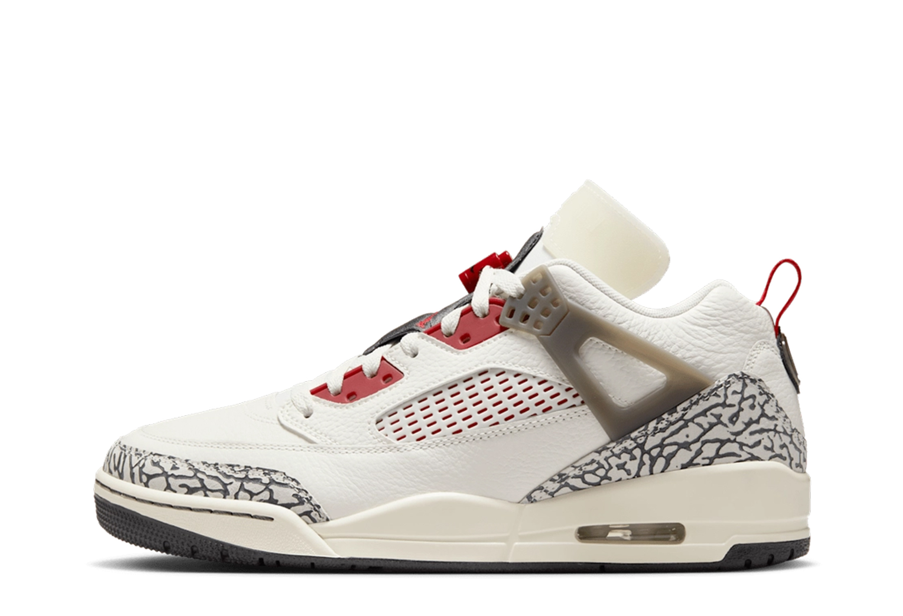 Air Jordan Spizike Low 'Sail' (2025) Sail/Anthracite/Coconut Milk/Varsity Red sneaker – authenticated on KLEKT