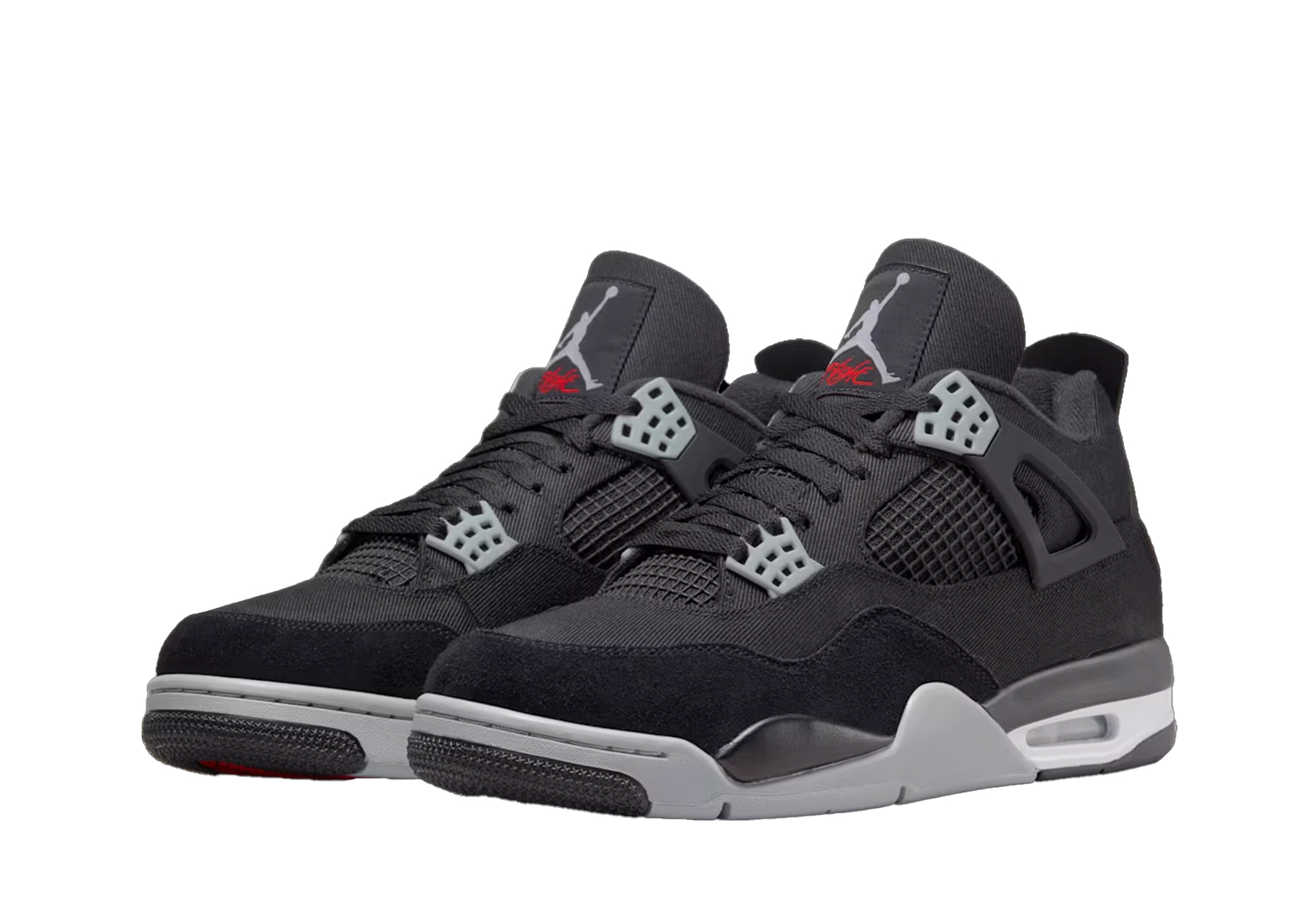 Air Jordan 4 SE 'Black Canvas' (2022)  BLACK/LIGHT STEEL GREY/WHITE/FIRE RED sneaker – authenticated on KLEKT