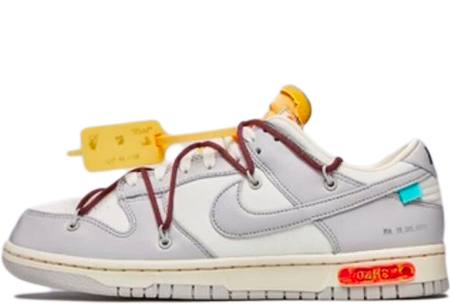 Nike x Off-White Dunk Low 'Lot 46' (2021) Sail/Neutral Grey sneaker – authenticated on KLEKT