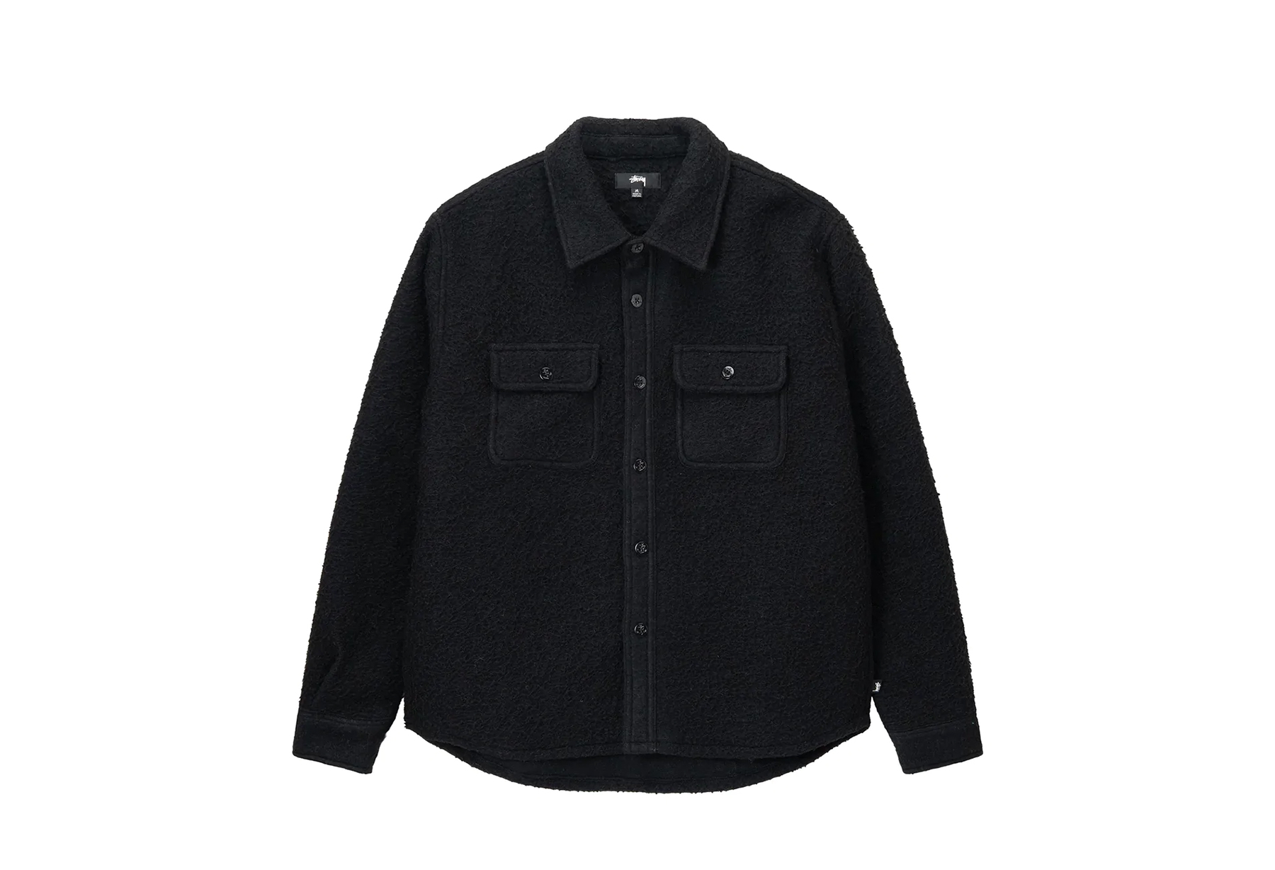 Stussy Casentino Wool CPO Shirt Black (FW22) BLACK sneaker – authenticated on KLEKT