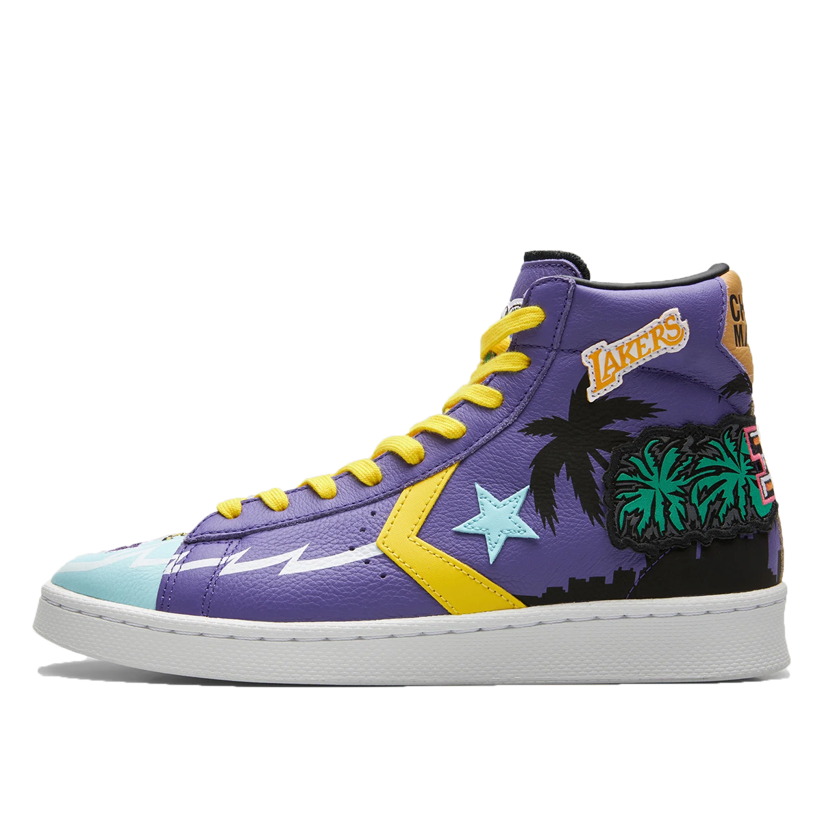 Converse x Chinatown Market Pro Leather Hi Lakers (2021) PRISM VIOLET/POOLSIDE sneaker – authenticated on KLEKT