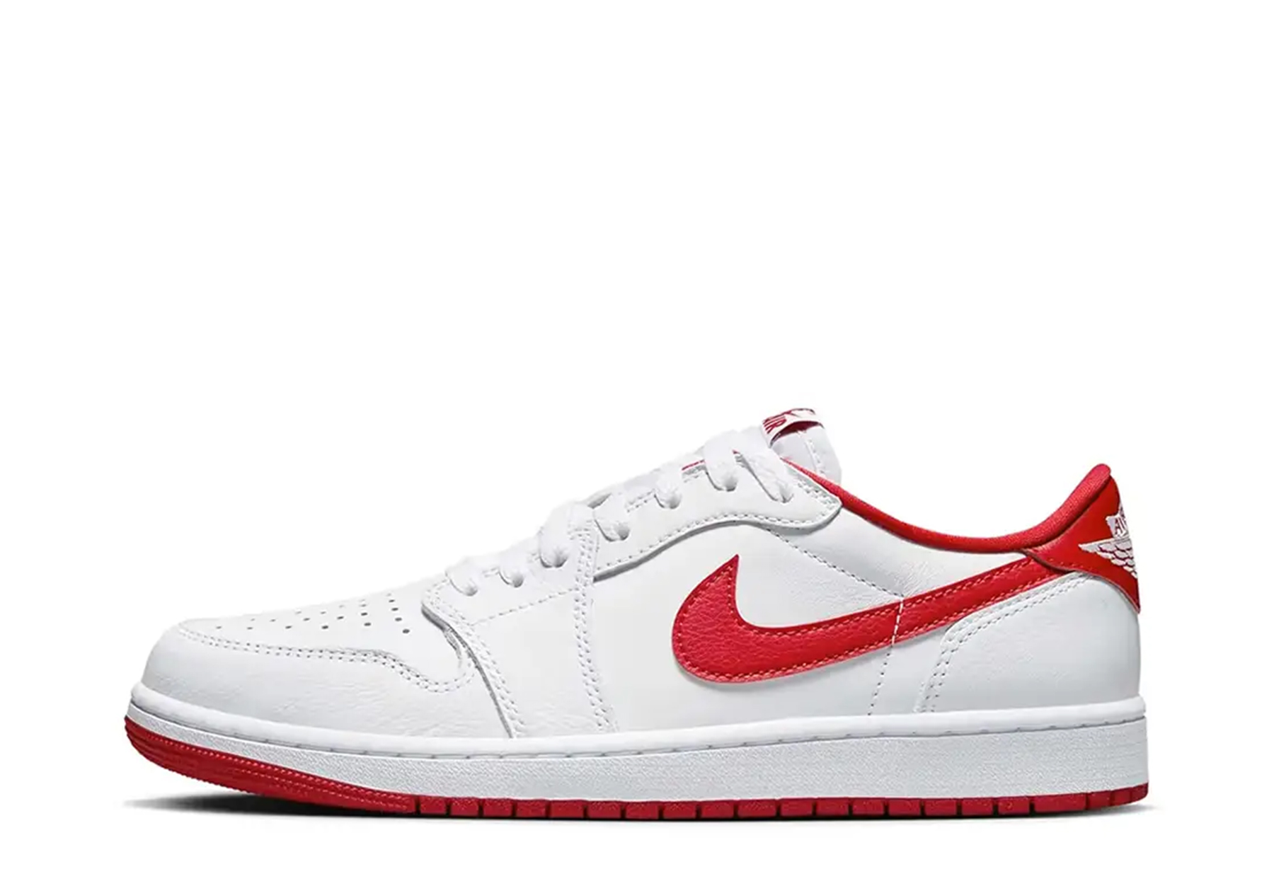 Air Jordan 1 Low OG University Red (2023) WHITE/RED sneaker – authenticated on KLEKT