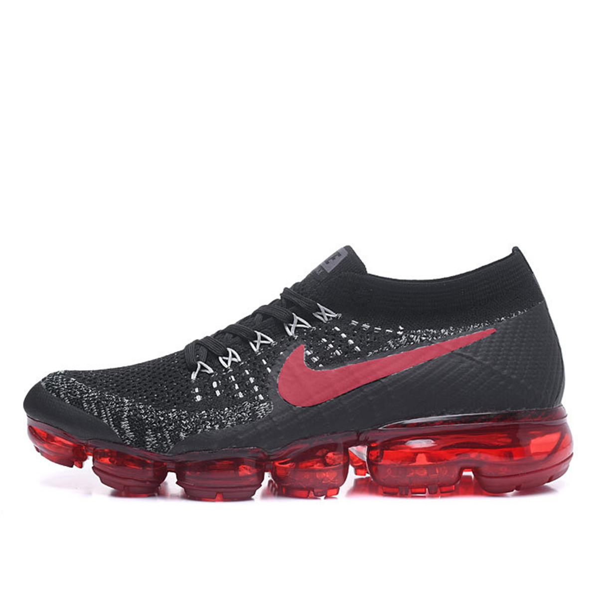 Nike Air VaporMax Black/Dark Team Red sneaker – authenticated on KLEKT
