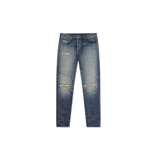 Fear Of God ESSENTIALS Denim Jeans Distressed Indigo (FW20)