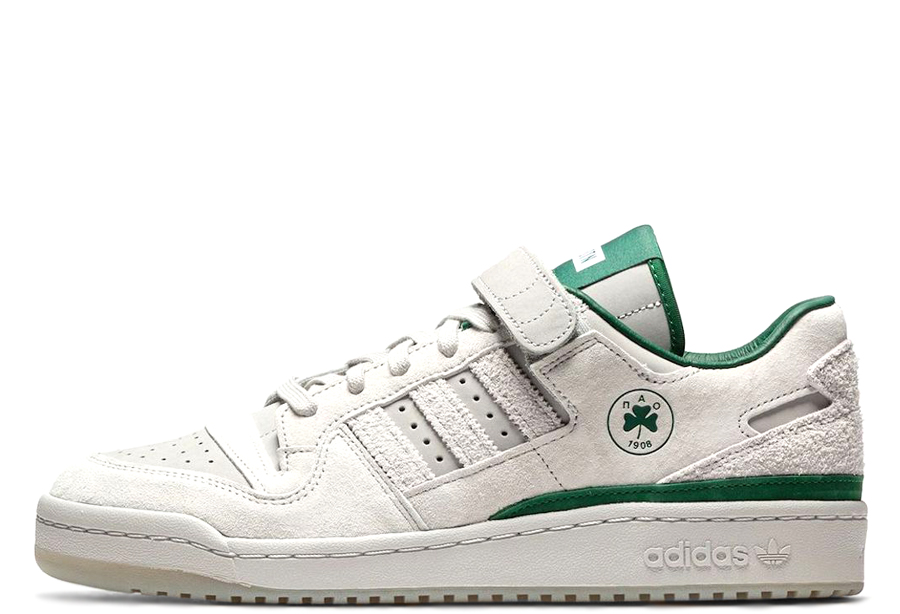 Adidas x BSTN Forum 84 Low Panathinaikos (2022) grey/cloud white/green sneaker – authenticated on KLEKT