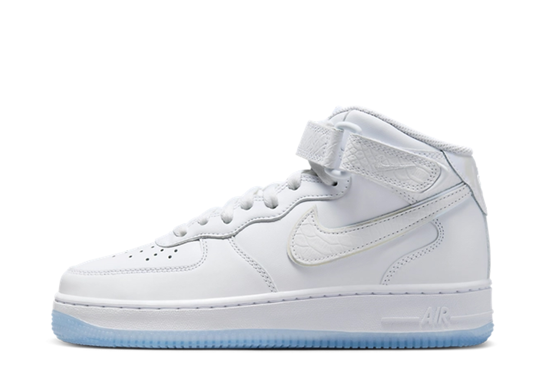 Nike Air Force 1 Mid WMNS 'Reptile' (2023) White/White sneaker – authenticated on KLEKT