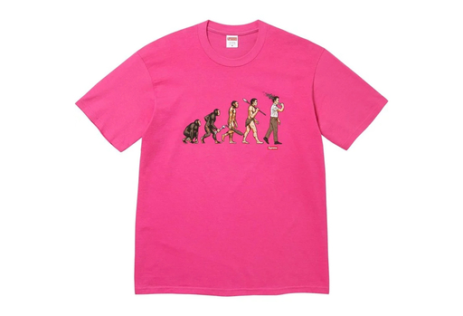 Supreme Evolution Tee 'Fuchsia' (SS26) – authenticated on KLEKT