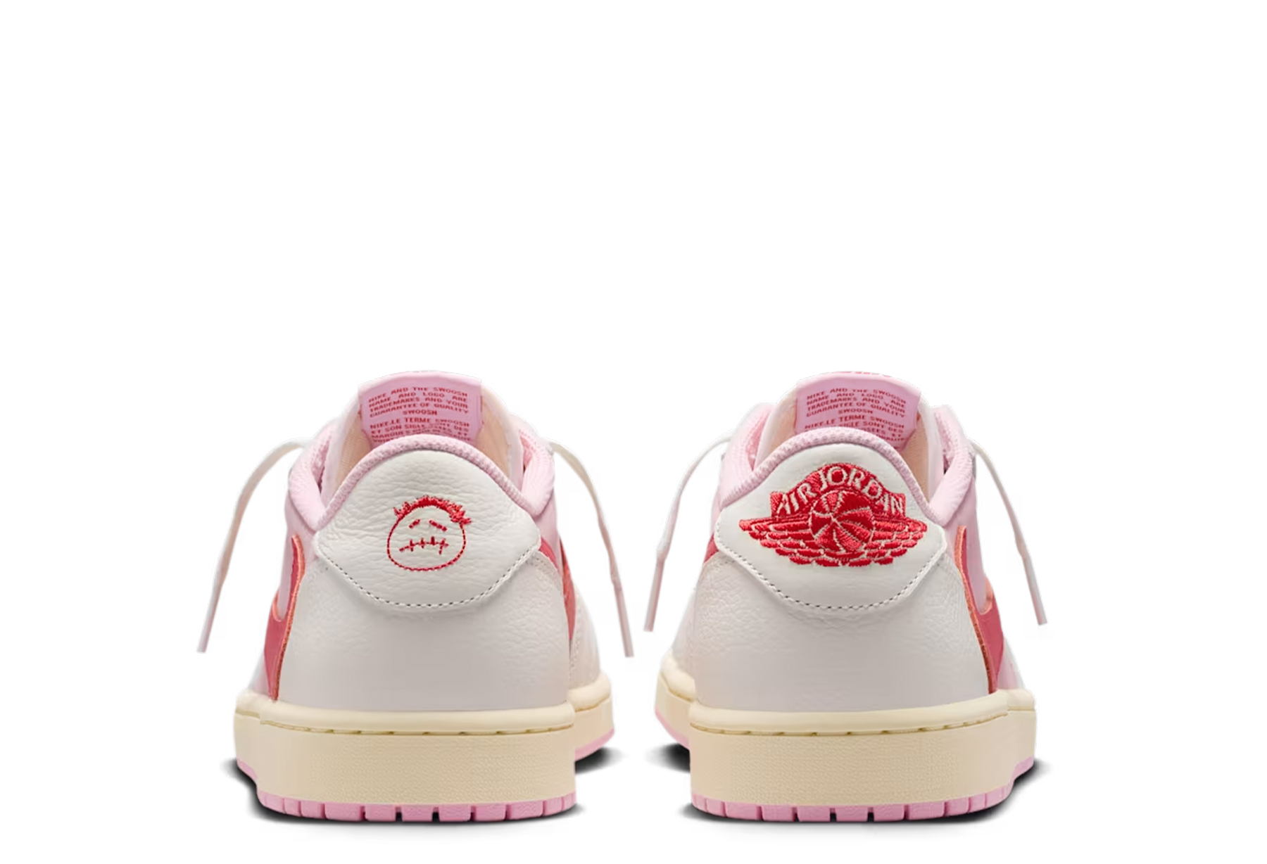 Air Jordan x Travis Scott 1 Low OG 'Tropical Pink' (2026) Sail/Tropical Pink/Shy Pink/Muslin sneaker – authenticated on KLEKT