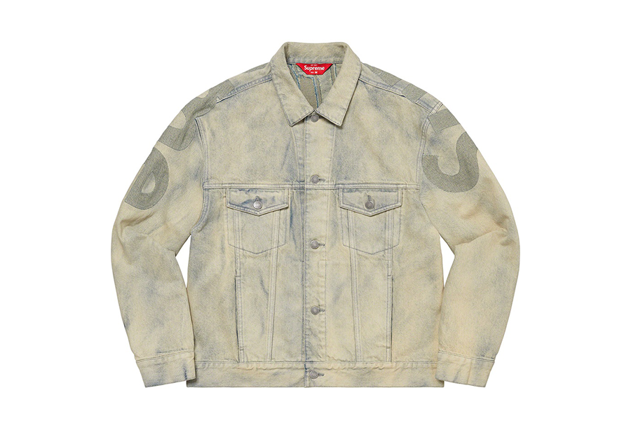 Supreme Inset Logo Denim Trucker Jacket Dirty (SS22) DIRTY sneaker – authenticated on KLEKT