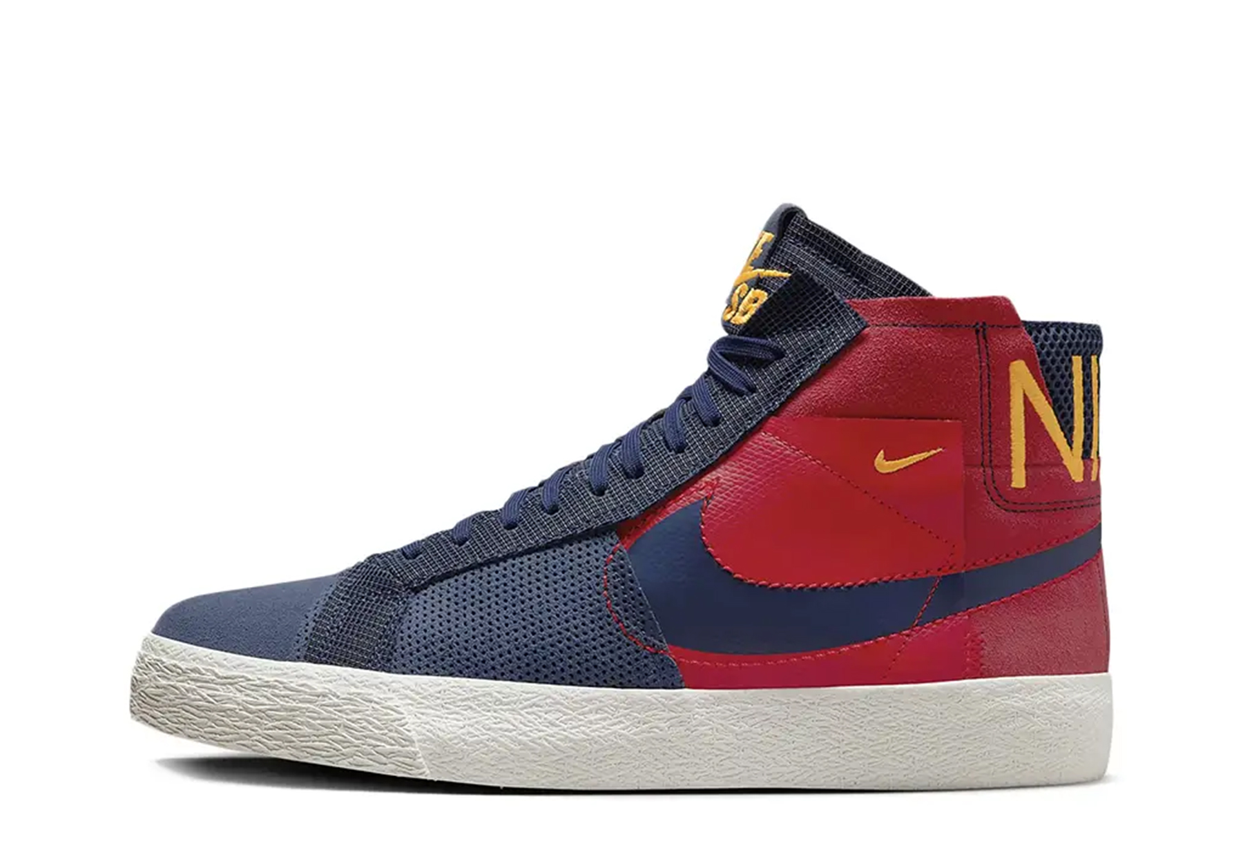 Nike SB Zoom Blazer Mid Premium Navy Red Yellow (2023) NAVY/RED/YELLOW sneaker – authenticated on KLEKT