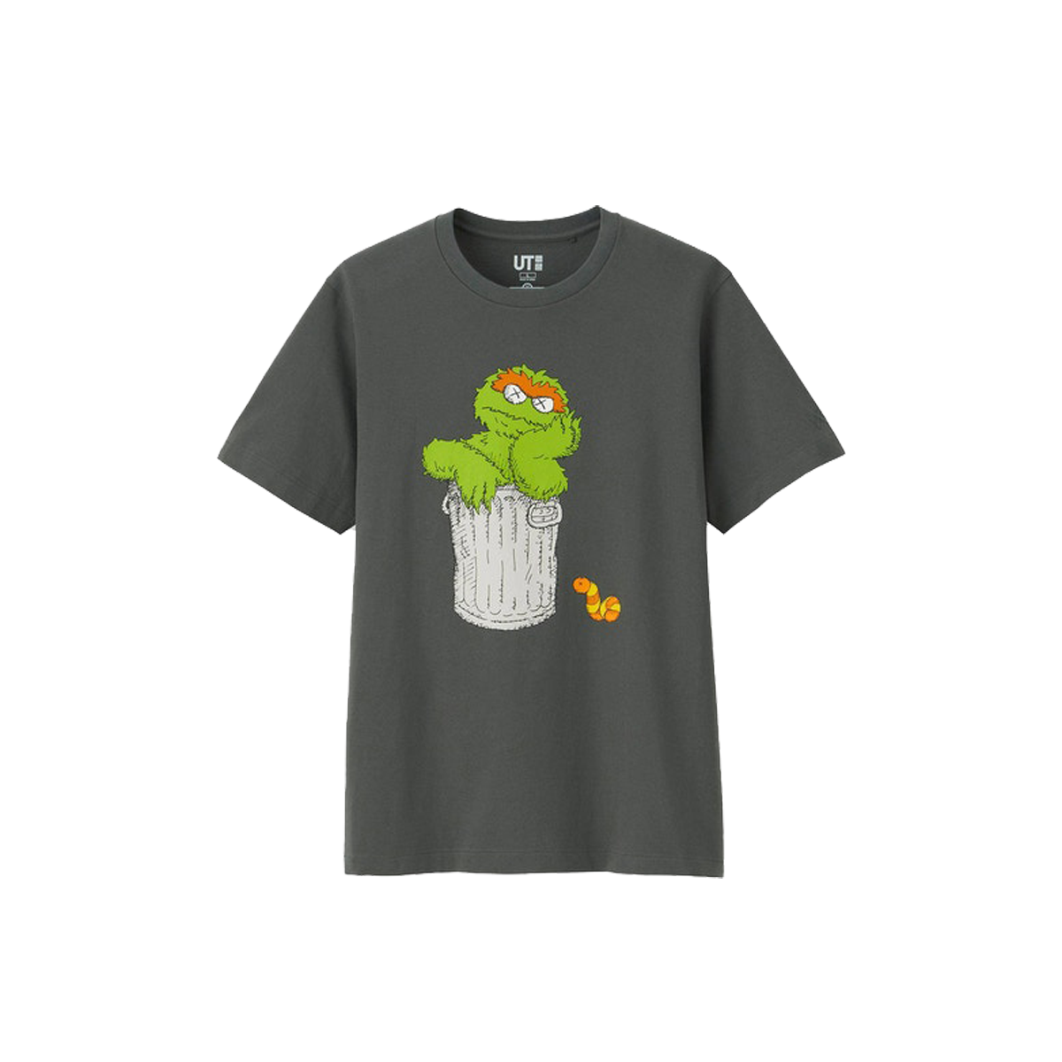 Kaws x Uniqlo x Sesame Street Oscar The Grouch Tee Gray (SS18) GREY sneaker – authenticated on KLEKT