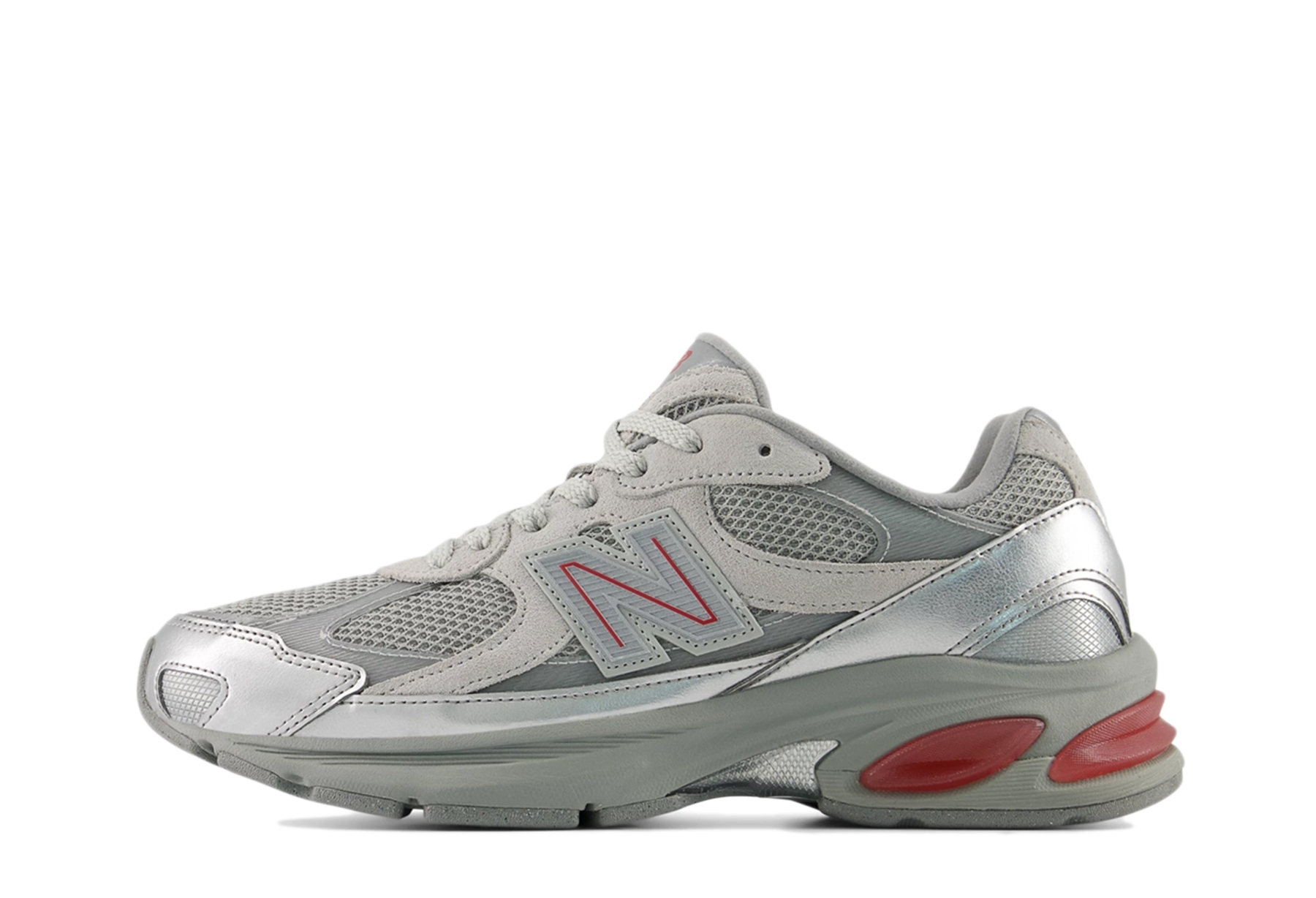 New Balance 2010 'Silver Metallic' (2026) Silver Metallic / Team Red / Concrete sneaker – authenticated on KLEKT