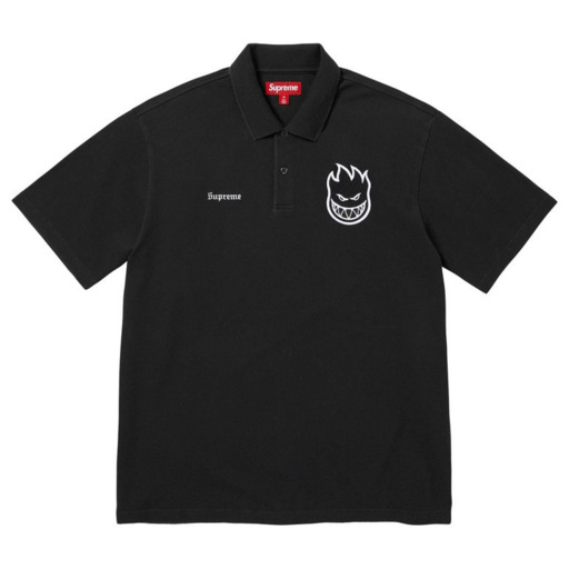 Supreme x Spitfire Polo 'Black' (2026) – authenticated on KLEKT