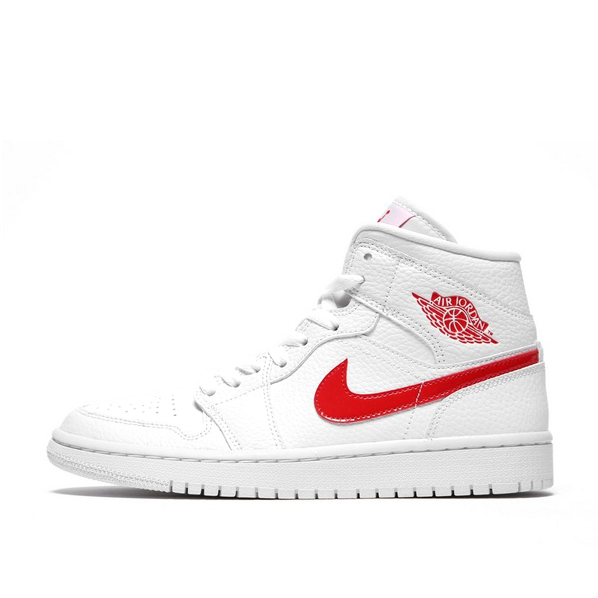 Air Jordan 1 Mid WMNS 'White Red' (2020) sneaker – authenticated on KLEKT