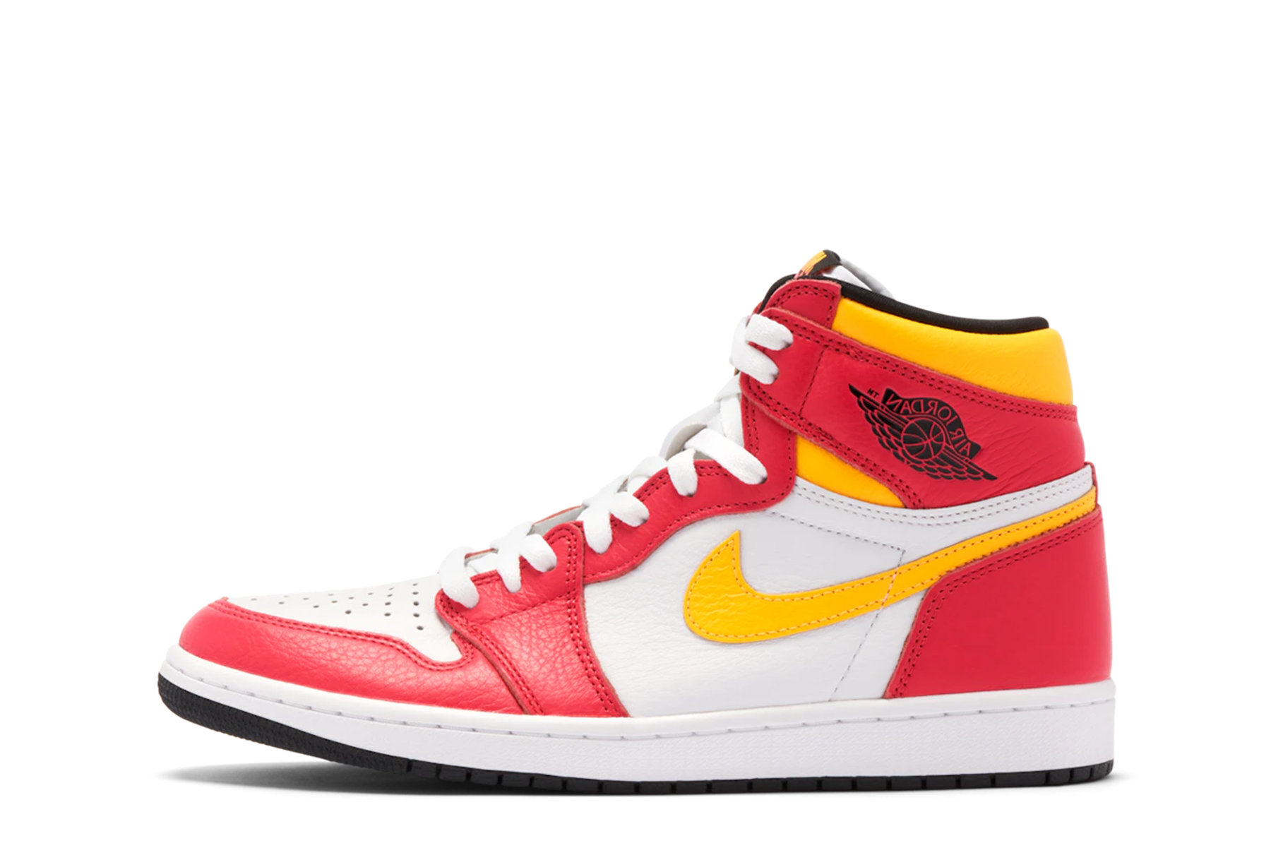 Air Jordan 1 Retro High OG 'Light Fusion Red' (2021)  LIGHT FUSION RED/WHITE/LASER ORANGE/BLACK sneaker – authenticated on KLEKT