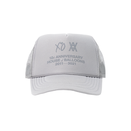 The Weeknd x Daniel Arsham House Of Balloons Anniversary Trucker Hat White (SS21)