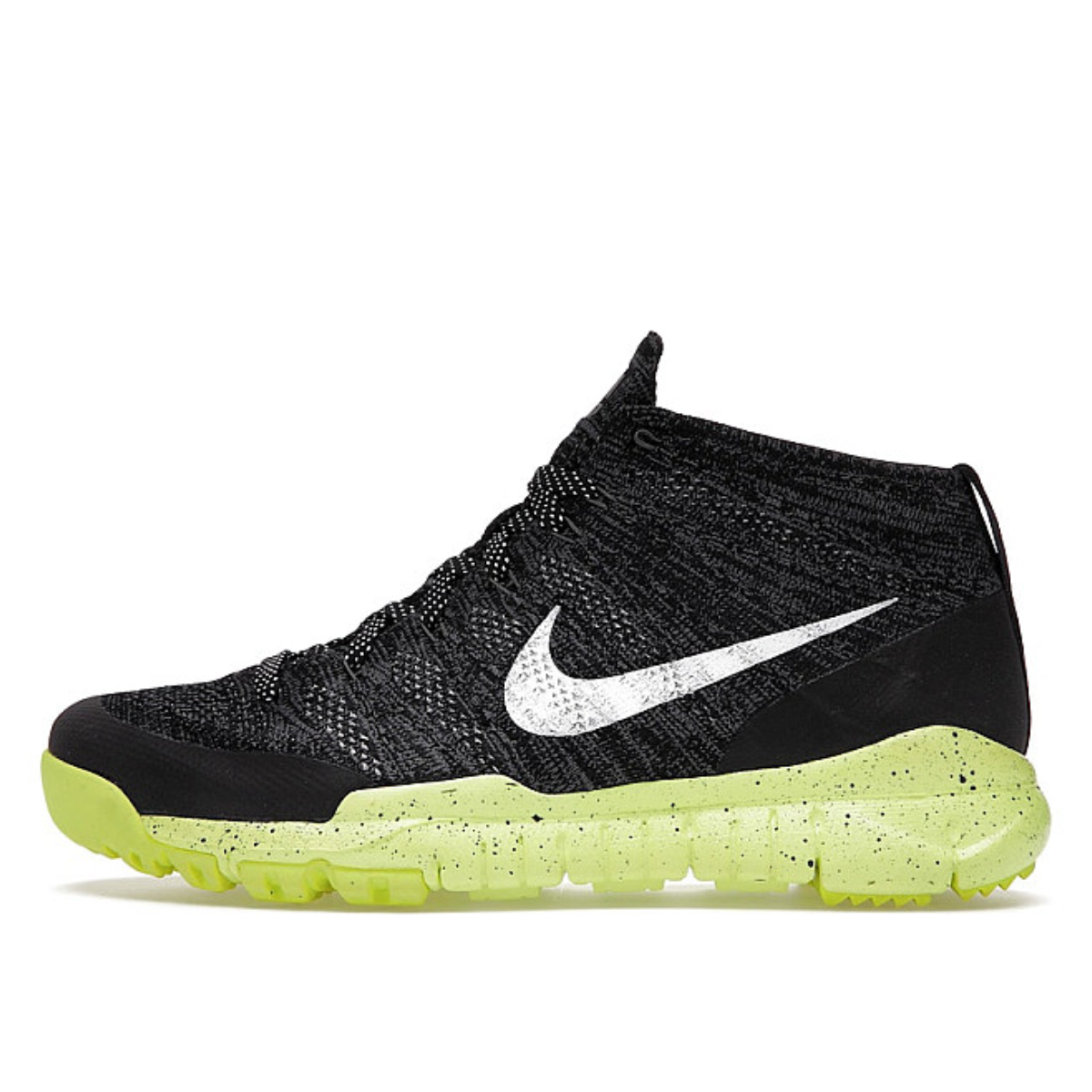 Nike Flyknit Trainer Chukka 'Black White Volt' (2014) sneaker – authenticated on KLEKT