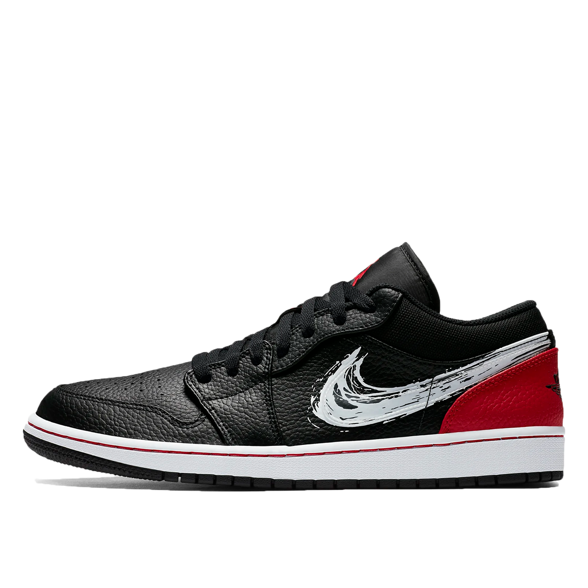 Air Jordan 1 Low SE Brushstroke Black (2020) sneaker – authenticated on KLEKT