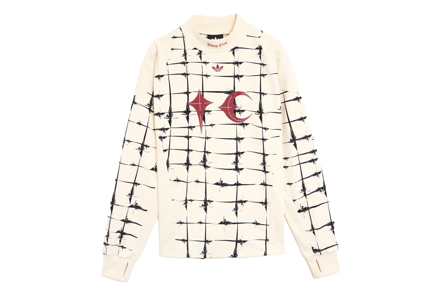 Adidas Originals x Thug Club Goalie Graphic Long-Sleeved Relaxed Men's Jersey T-Shirt 'White' (2026) WHITE sneaker – authenticated on KLEKT