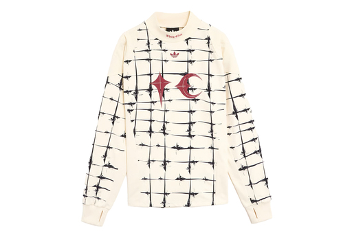 adidas Originals x Thug Club Goalie Graphic Long-Sleeved Relaxed Men's Jersey T-Shirt 'White' (2026)