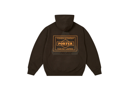 Palace Porter Logo Hood 'Black' (FW24) – authenticated on KLEKT
