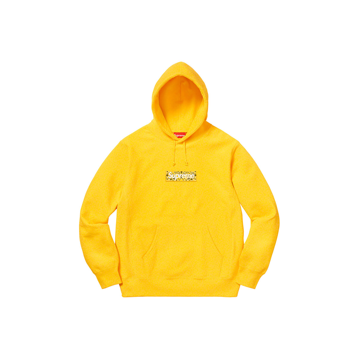 Supreme Bandana Box Logo Hooded Sweatshirt Yellow (FW19) sneaker – authenticated on KLEKT