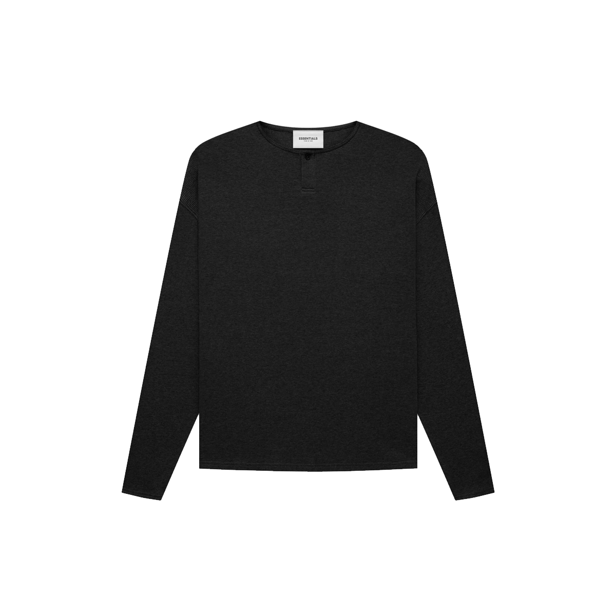 Fear Of God Essentials Thermal Henley L/S Black (FW21) BLACK sneaker – authenticated on KLEKT