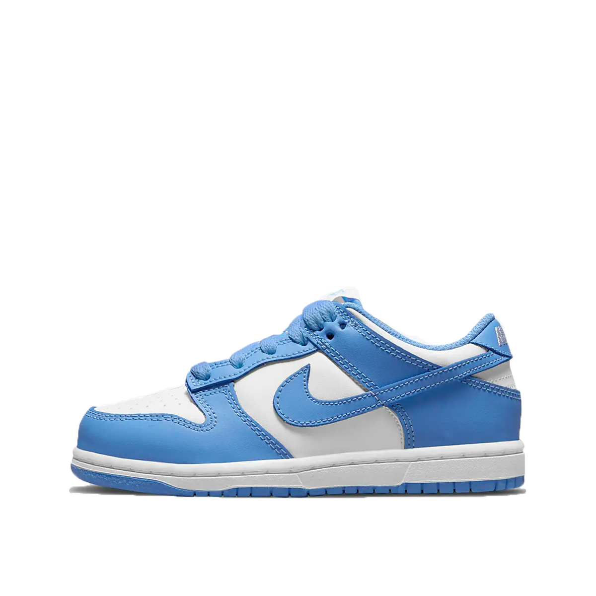 Nike Dunk Low University Blue (PS) (2021) WHITE/UNIVERSITY BLUE/WHITE sneaker – authenticated on KLEKT