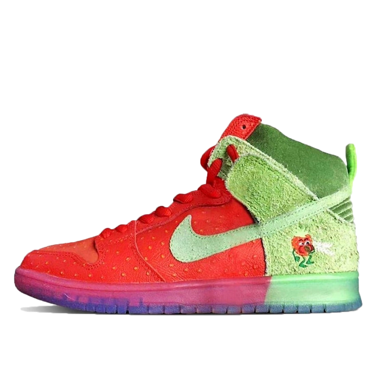 Nike SB x Todd Bratrud Dunk High Strawberry Cough with Window Print and Signature (2020) sneaker – authenticated on KLEKT