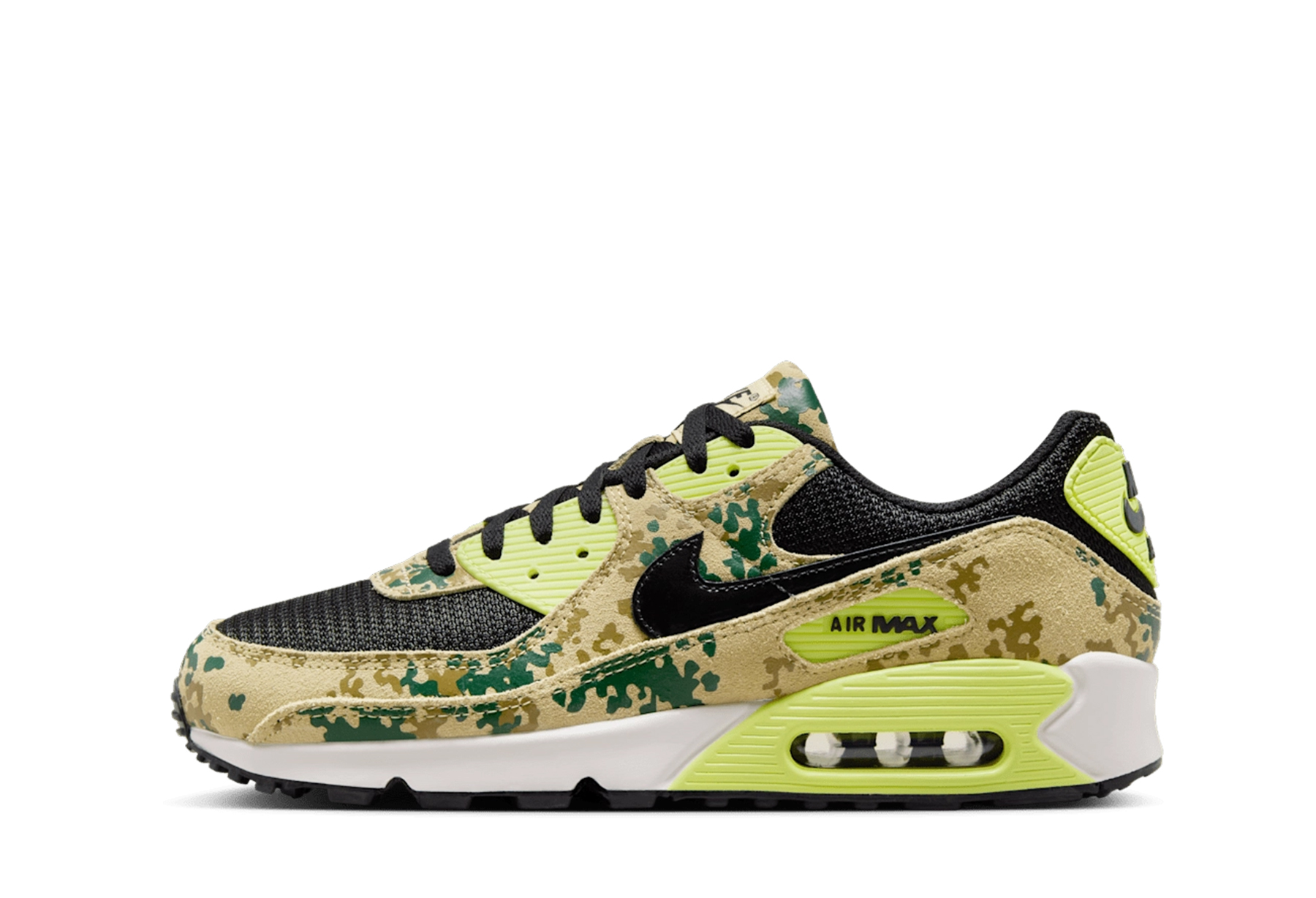 Nike Air Max 90 'Light Lemon Twist' - Camo Pack (2025) Team Gold/Light Lemon Twist/Phantom/Black sneaker – authenticated on KLEKT