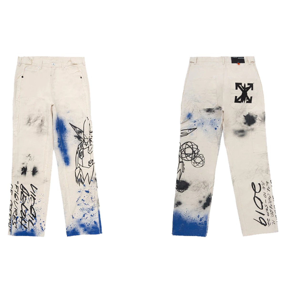 Off White x Futura Washed Carpenter Denim Pants White/Multicolor (SS20) WHITE/MULTICOLOR sneaker – authenticated on KLEKT