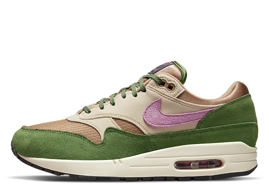 Nike Air Max 1 'Treeline' (2022) Treeline/Light Bordeaux/Dark Driftwood sneaker – authenticated on KLEKT