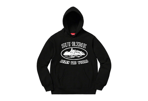 Supreme x Corteiz Rules The World Hoodie Black (FW23)