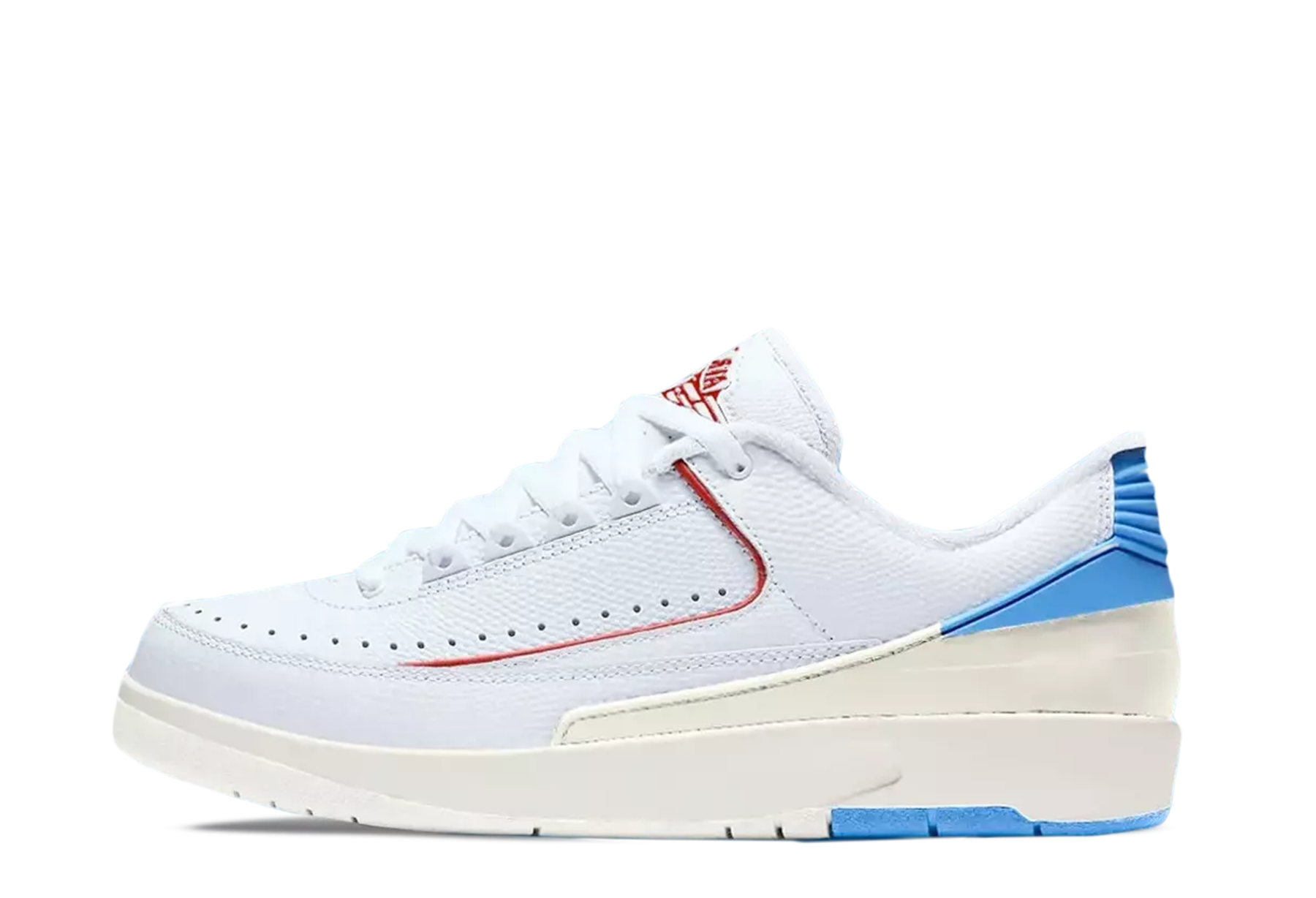 Air Jordan 2 Low 'UNC to Chicago' (2023) WHITE/BLUE/RED sneaker – authenticated on KLEKT