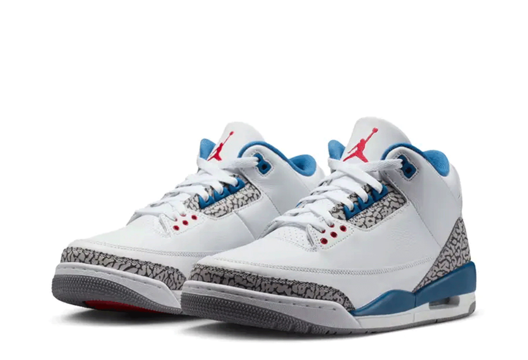 Air Jordan 3 OG 'True Blue' (2026) White/True Blue/Fire Red sneaker – authenticated on KLEKT
