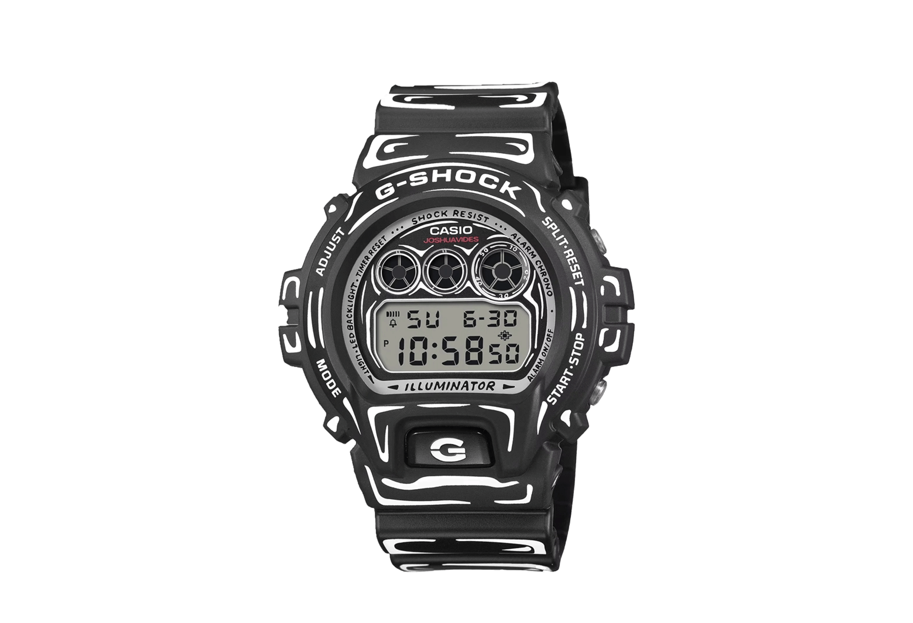 Casio x Joshua Vides G-SHOCK DW-6900 'Black' (2026) Black/White sneaker – authenticated on KLEKT