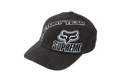 Supreme x Fox Racing 6-Panel 'Black' (FW25) – authenticated on KLEKT