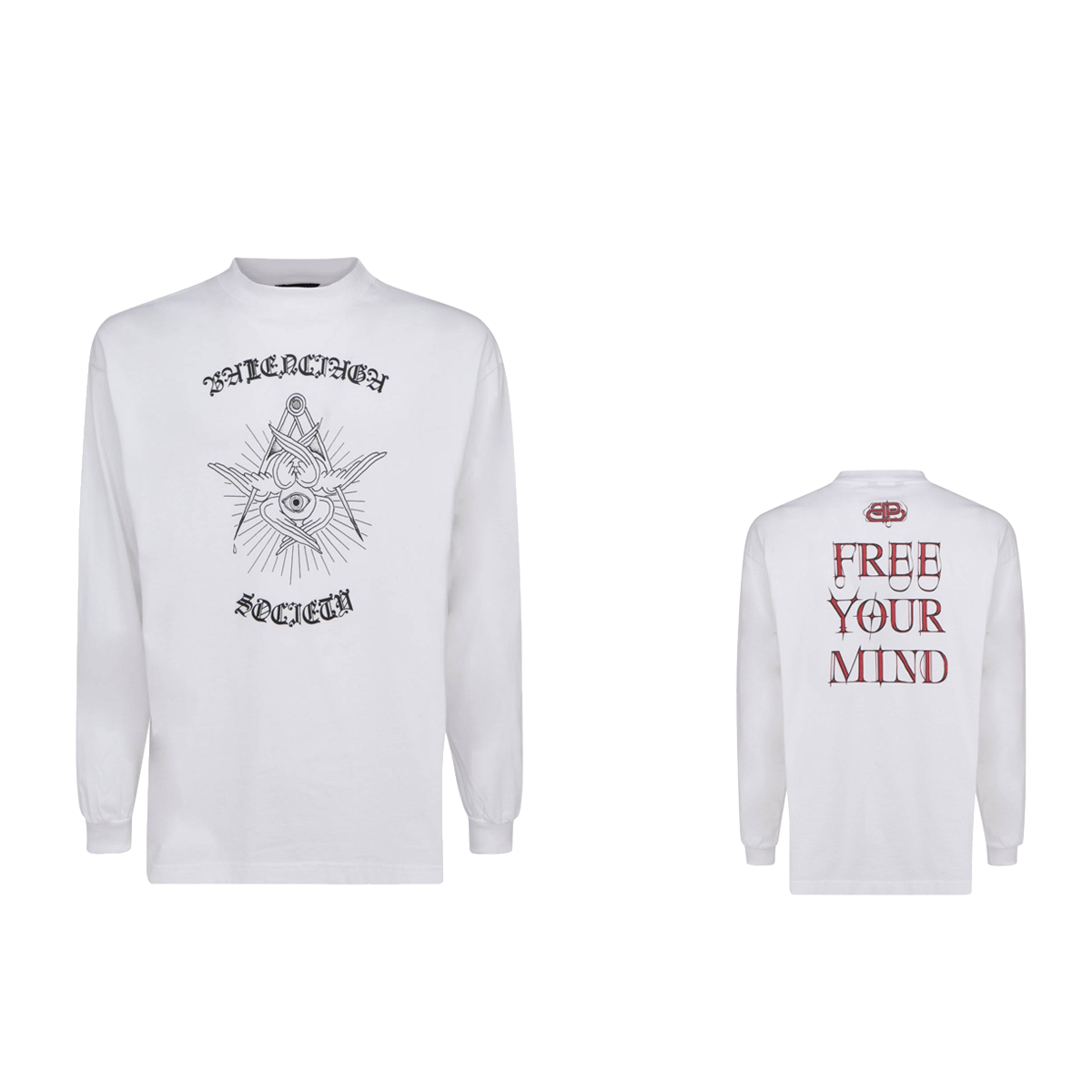 Luxury Balenciaga Free Your Mind Longsleeve Shirt (FW20) | Luxury 