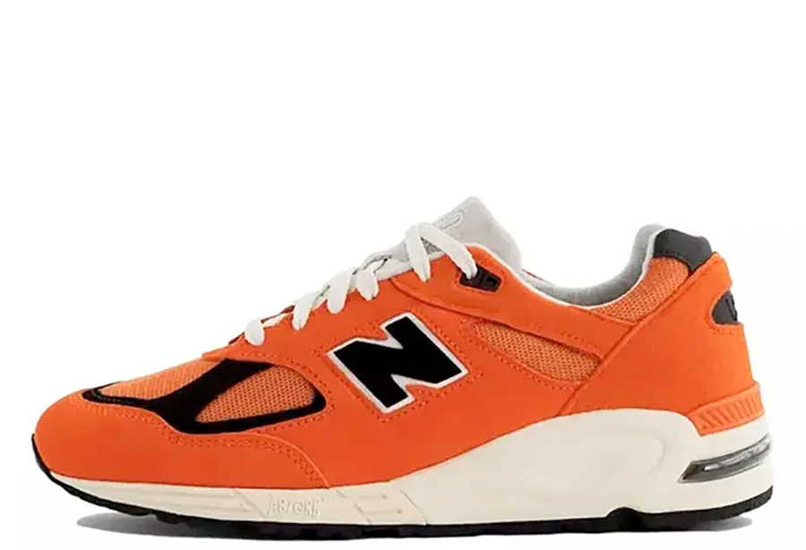 New Balance 990v2 Made in USA Orange (2022) Orange sneaker – authenticated on KLEKT