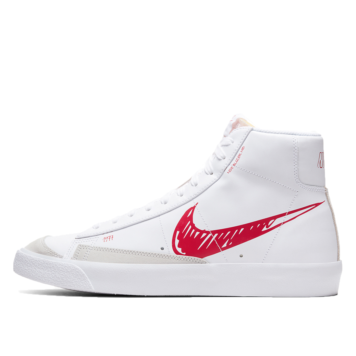 Nike Blazer Mid 77 Sketch White Red (2020) sneaker – authenticated on KLEKT