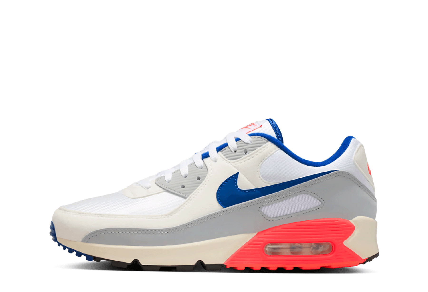 Nike Air Max 90 'Ultramarine' (2026) Light Base Grey/Sport Royal-Coconut Milk-White-Platinum Tint-Siren Red sneaker – authenticated on KLEKT