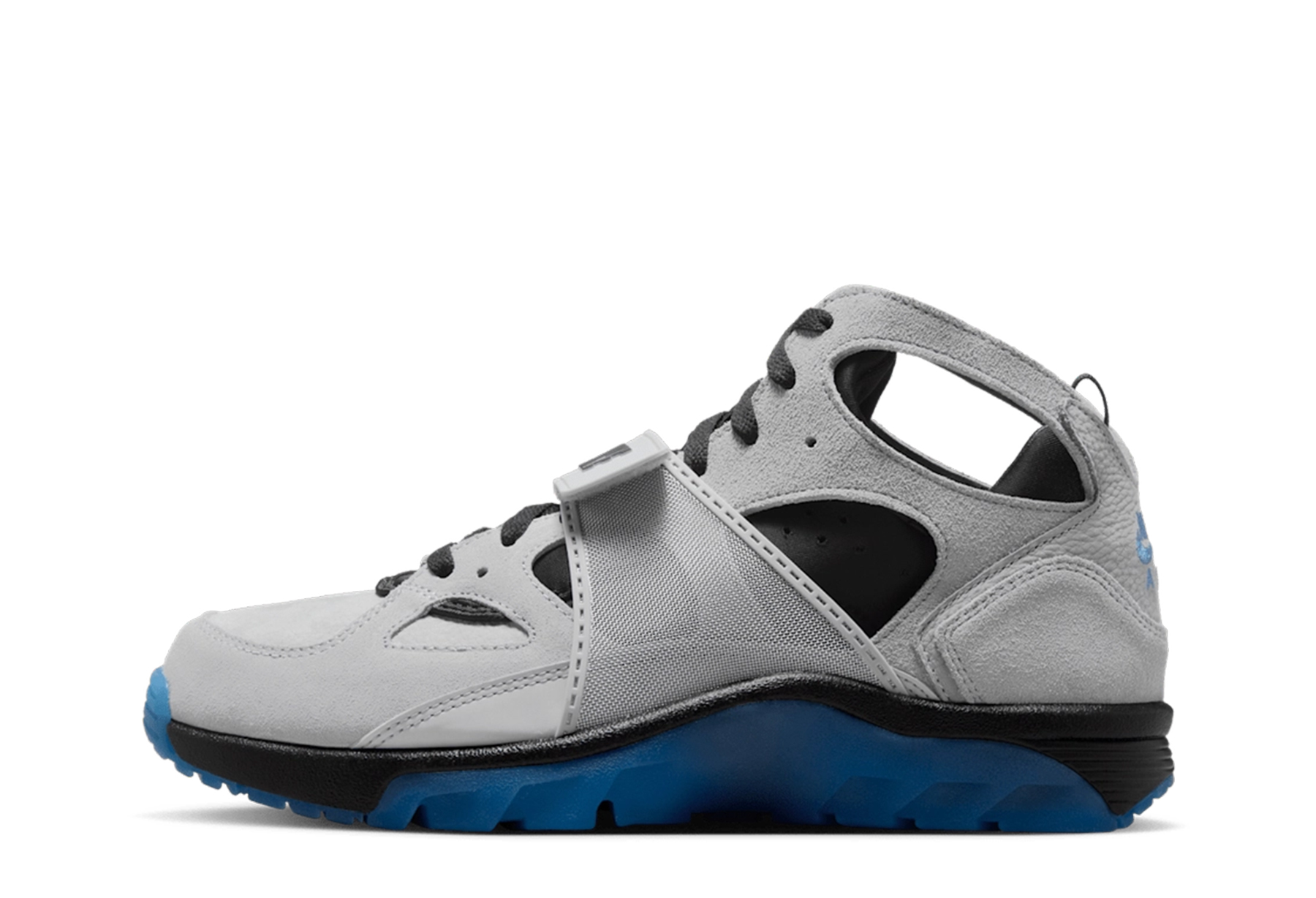 Nike Air Trainer Huarache 'Wolf Grey & Star Blue' (2025) Wolf Grey/Star Blue/Black sneaker – authenticated on KLEKT
