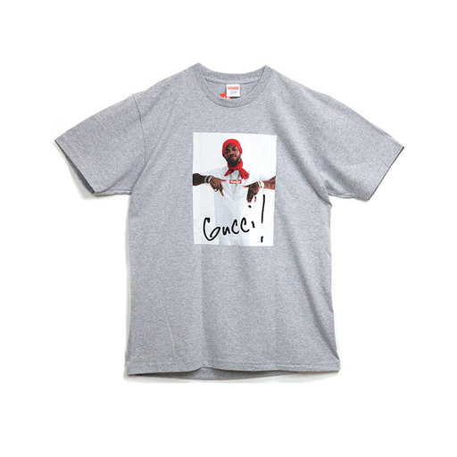 Supreme Gucci Mane T-Shirt Tee Heather Grey (FW16)