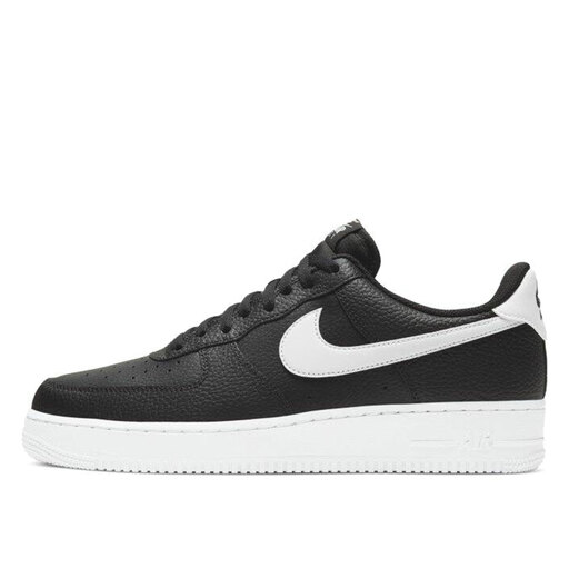 Nike Air Force 1 Low '07 Black White Pebbled Leather (2021)